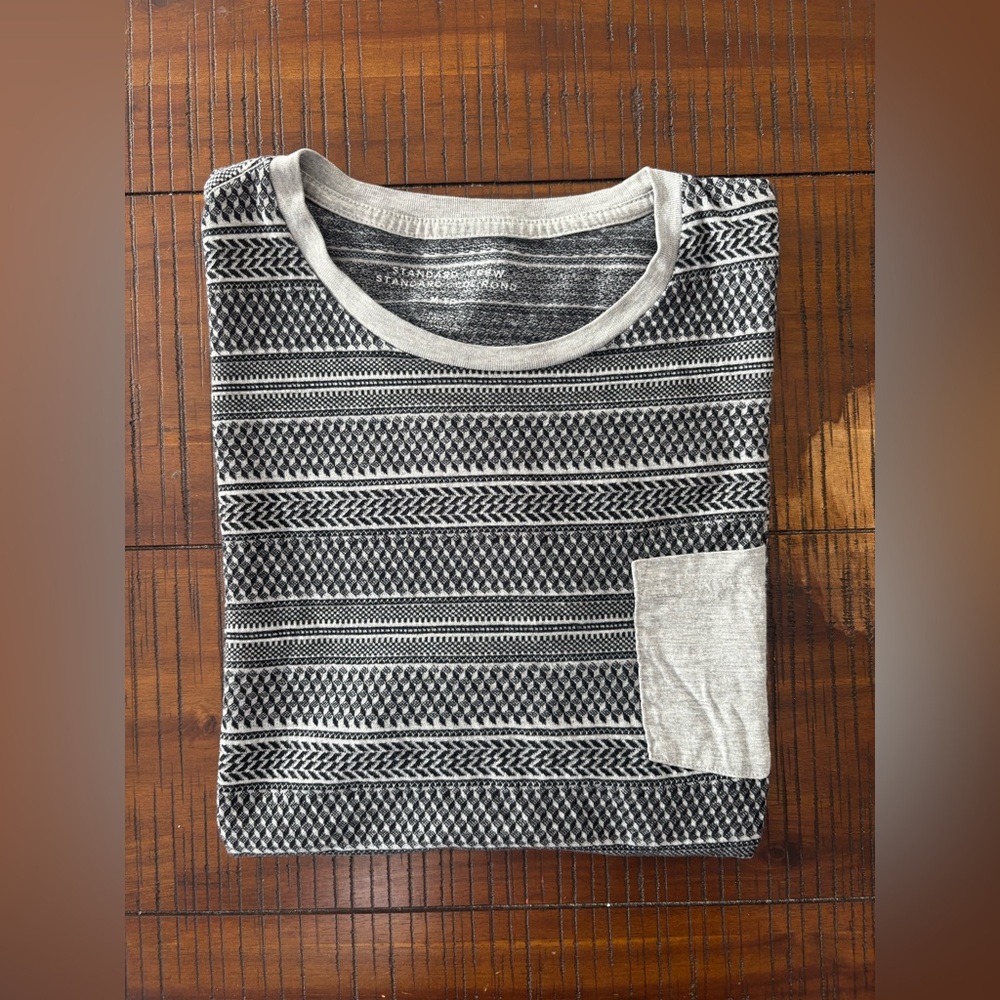 Black and White Patterned T-Shirt